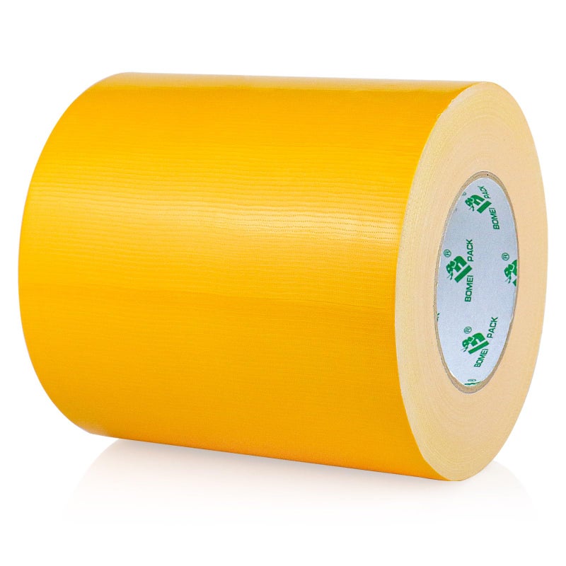 BOMEI PACK 6inch Wide Yellow Duct Tape, Heavy Duty Strong Waterproof Industrial Color Duct Tape 9.0mil x 6inch x 60yds for Crafts, Home Improvement, Repairs, & Projects - Image 1